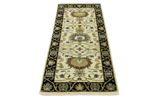Cream Floral Osh Chobi 2'5X6 Peshawar Oriental Rug