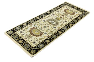 Cream Floral Osh Chobi 2'5X6 Peshawar Oriental Rug