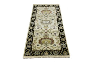 Cream Floral Osh Chobi 2'5X6 Peshawar Oriental Rug