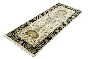 Cream Floral Osh Chobi 2'5X6 Peshawar Oriental Rug