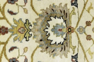 Cream Floral Osh Chobi 2'5X6 Peshawar Oriental Rug