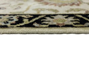 Cream Floral Osh Chobi 2'5X12 Peshawar Oriental Runner Rug