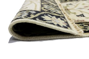 Cream Floral Osh Chobi 2'5X12 Peshawar Oriental Runner Rug