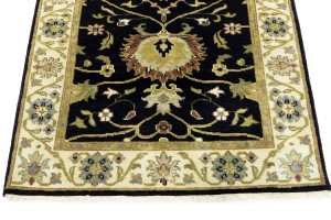Black Floral Osh Chobi 3X5 Peshawar Oriental Rug