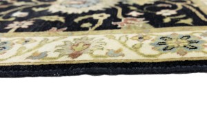 Black Floral Osh Chobi 3X5 Peshawar Oriental Rug