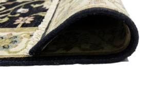 Black Floral Osh Chobi 3X5 Peshawar Oriental Rug
