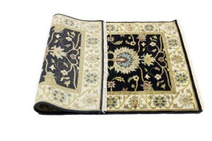 Black Floral Osh Chobi 3X5 Peshawar Oriental Rug