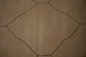 Beige Modern Geometric 9X9 Hand-Tufted Square Rug