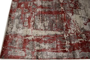 Distressed Abstract Modern 8X10 Hand-Loomed Rug