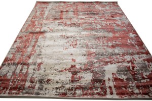 Distressed Abstract Modern 8X10 Hand-Loomed Rug