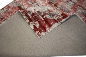 Distressed Abstract Modern 8X10 Hand-Loomed Rug