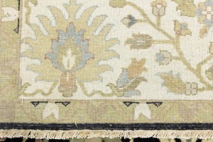 Black Floral Osh Chobi 9X12 Peshawar Oriental Rug