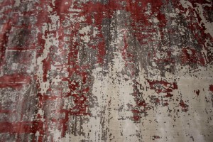 Distressed Abstract Modern 8X10 Hand-Loomed Rug