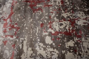 Distressed Abstract Modern 8X10 Hand-Loomed Rug