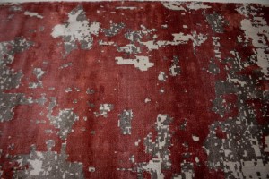Distressed Abstract Modern 8X10 Hand-Loomed Rug