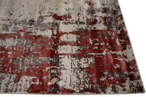 Distressed Abstract Modern 8X10 Hand-Loomed Rug