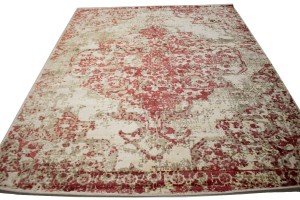 Distressed Floral Modern 8X10 Hand-Loomed Rug