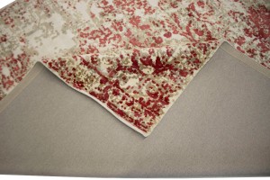Distressed Floral Modern 8X10 Hand-Loomed Rug