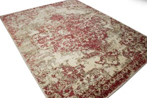 Distressed Floral Modern 8X10 Hand-Loomed Rug