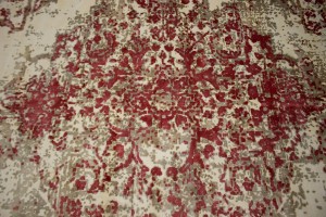 Distressed Floral Modern 8X10 Hand-Loomed Rug