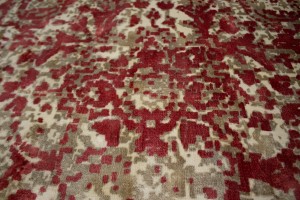 Distressed Floral Modern 8X10 Hand-Loomed Rug