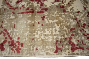 Distressed Floral Modern 8X10 Hand-Loomed Rug