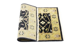 Black Floral Osh Chobi 2X3 Peshawar Oriental Rug