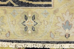 Black Floral Osh Chobi 3X10 Peshawar Oriental Runner Rug