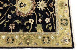 Black Floral Osh Chobi 3X5 Peshawar Oriental Rug