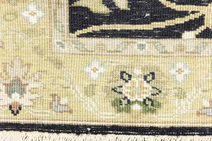 Black Floral Osh Chobi 3X5 Peshawar Oriental Rug