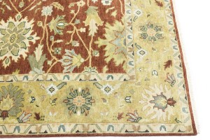 Rust Floral Osh Chobi 8X10 Peshawar Oriental Rug
