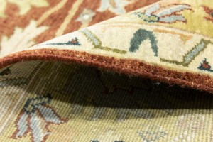 Rust Floral Osh Chobi 8X10 Peshawar Oriental Rug