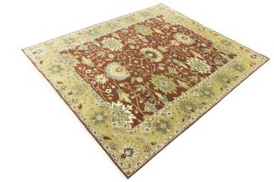 Rust Floral Osh Chobi 8X10 Peshawar Oriental Rug