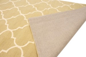 Beige Trellis 5X8 Hand-Tufted Modern Rug
