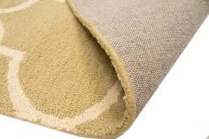Beige Trellis 5X8 Hand-Tufted Modern Rug