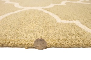 Beige Trellis 5X8 Hand-Tufted Modern Rug