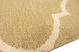 Beige Trellis 5X8 Hand-Tufted Modern Rug
