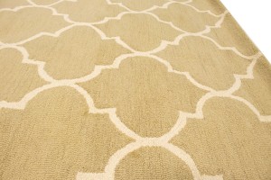 Beige Trellis 5X8 Hand-Tufted Modern Rug