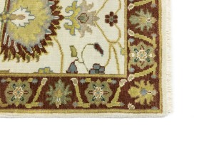 Cream Floral Osh Chobi 2X3 Peshawar Oriental Rug
