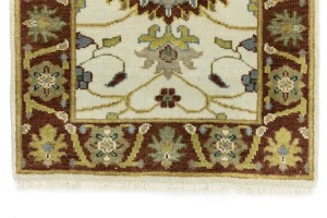 Cream Floral Osh Chobi 2X3 Peshawar Oriental Rug