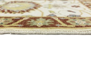 Cream Floral Osh Chobi 2X3 Peshawar Oriental Rug