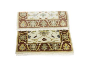 Cream Floral Osh Chobi 2X3 Peshawar Oriental Rug