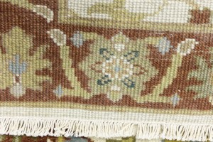 Cream Floral Osh Chobi 2X3 Peshawar Oriental Rug