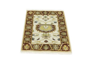 Cream Floral Osh Chobi 2X3 Peshawar Oriental Rug