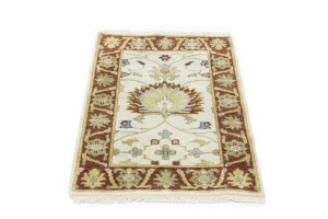 Cream Floral Osh Chobi 2X3 Peshawar Oriental Rug