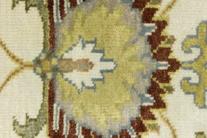 Cream Floral Osh Chobi 2X3 Peshawar Oriental Rug