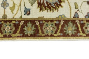 Cream Floral Osh Chobi 2X3 Peshawar Oriental Rug