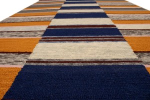 Multicolored Stripes 5X8 Hand-Tufted Modern Rug