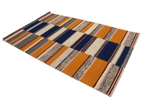 Multicolored Stripes 5X8 Hand-Tufted Modern Rug