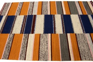 Multicolored Stripes 5X8 Hand-Tufted Modern Rug